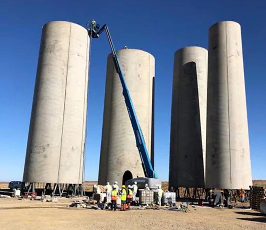 混凝土塔筒拼接