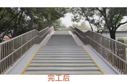 【西卡地坪·焕新城市印记】 祝贺北京某过街天桥地坪翻新工程顺利竣工！